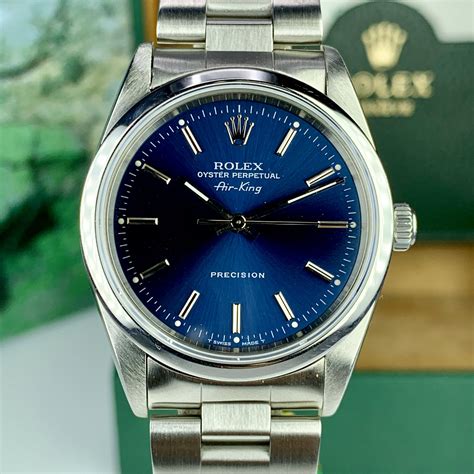 rolex air king 14000 m blue|rolex air king 14000 price.